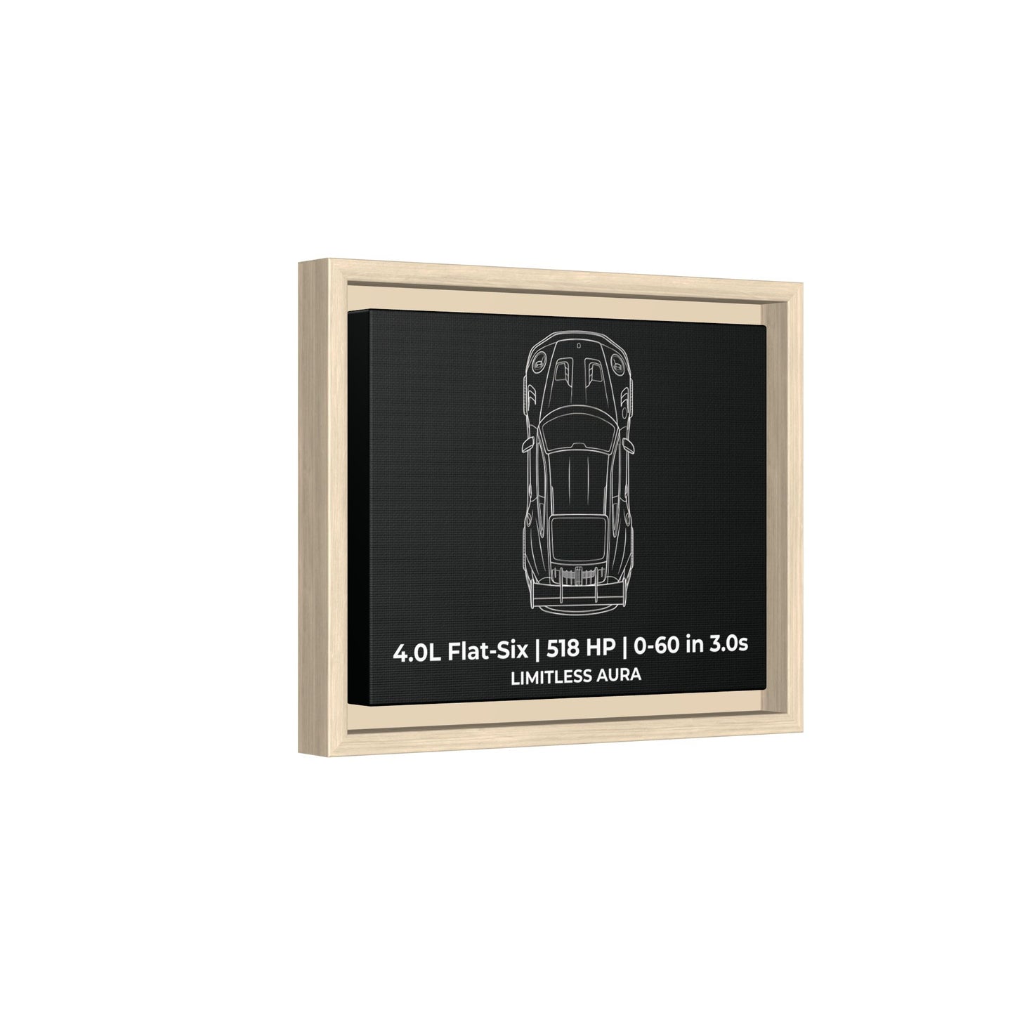 Porsche 911 GT3 RS Blueprint Wall Art
